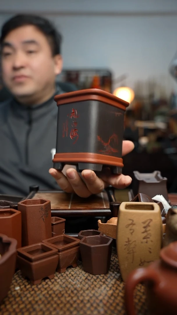 紫砂花盆༄*风長木軒精品紫砂