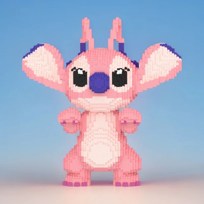 超大安琪拉拼装积木串联小颗粒立体拼搭摆件男女孩玩具礼物