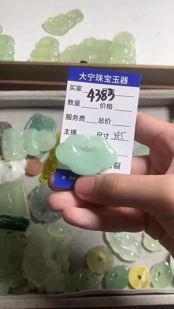 未镶嵌蛇纹石玉颈饰4384