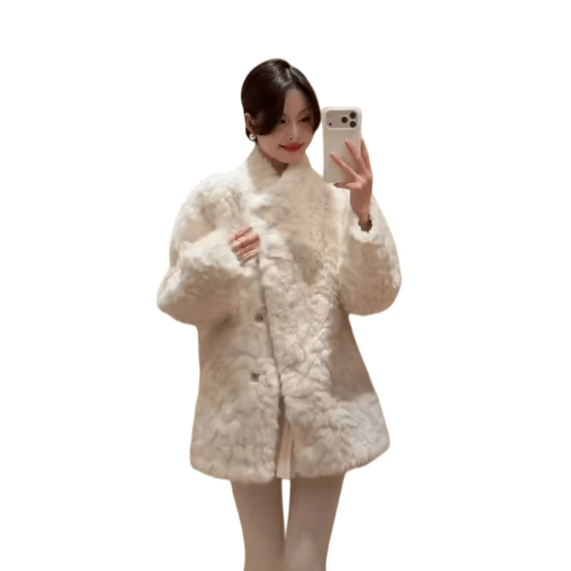 8986款皮毛一体外套「冬季新款」