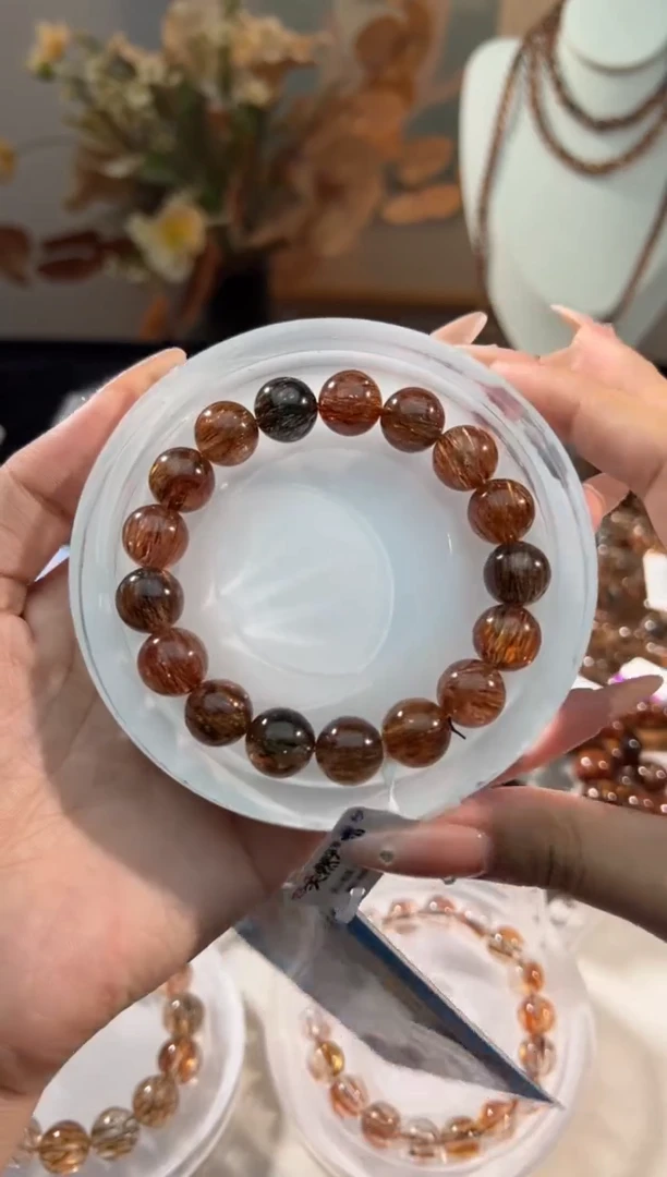 未镶嵌手链水晶黑金超七12+