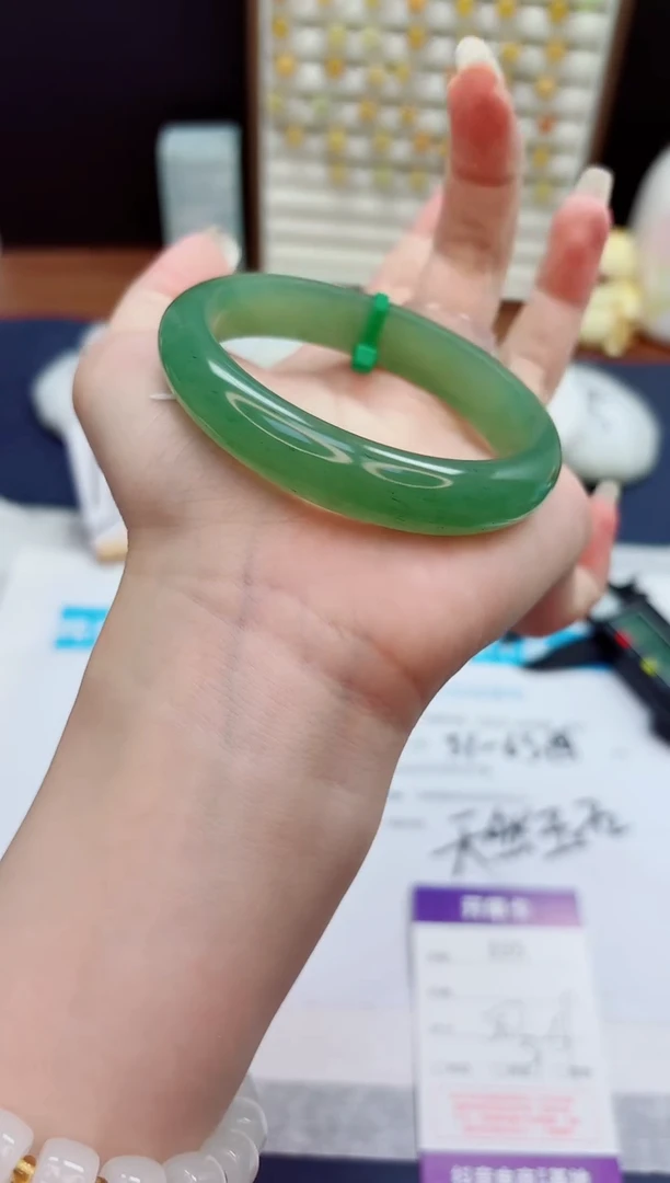 石英质玉手镯未镶嵌335-东陵玉-圈口58