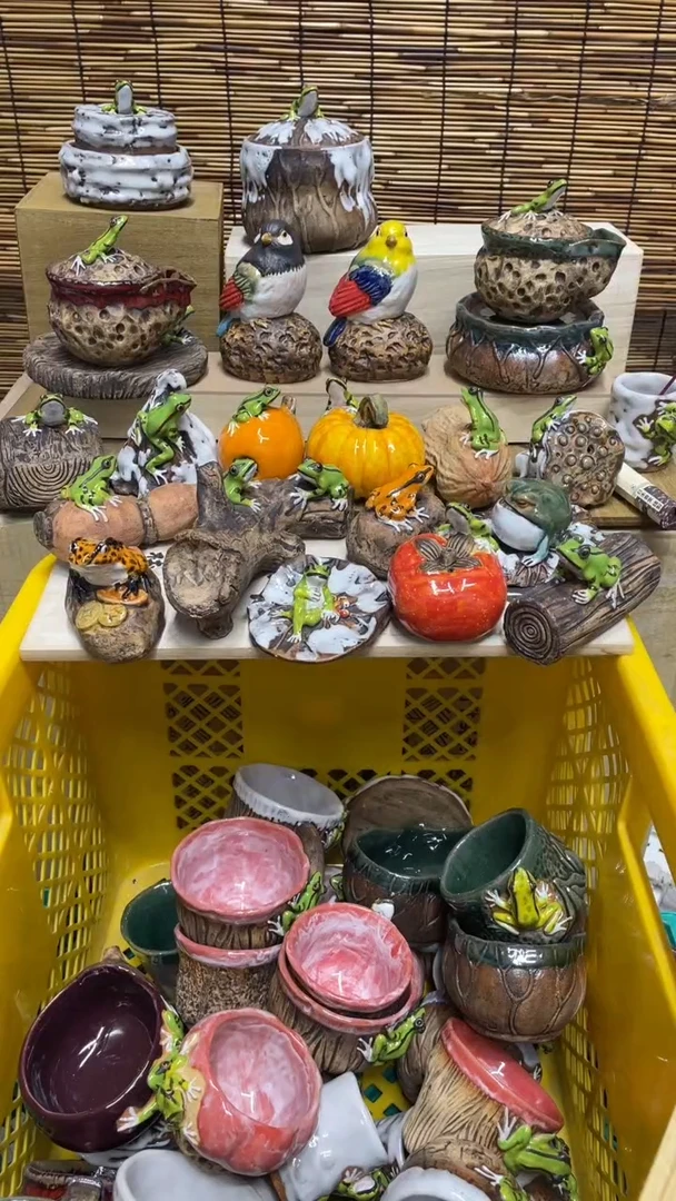 精美粗陶手工柴烧