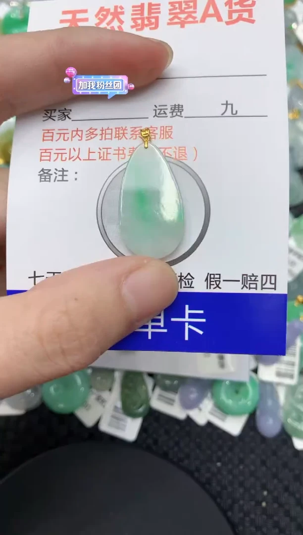 【闪购商品】翡翠颈饰18K金镶嵌11111111