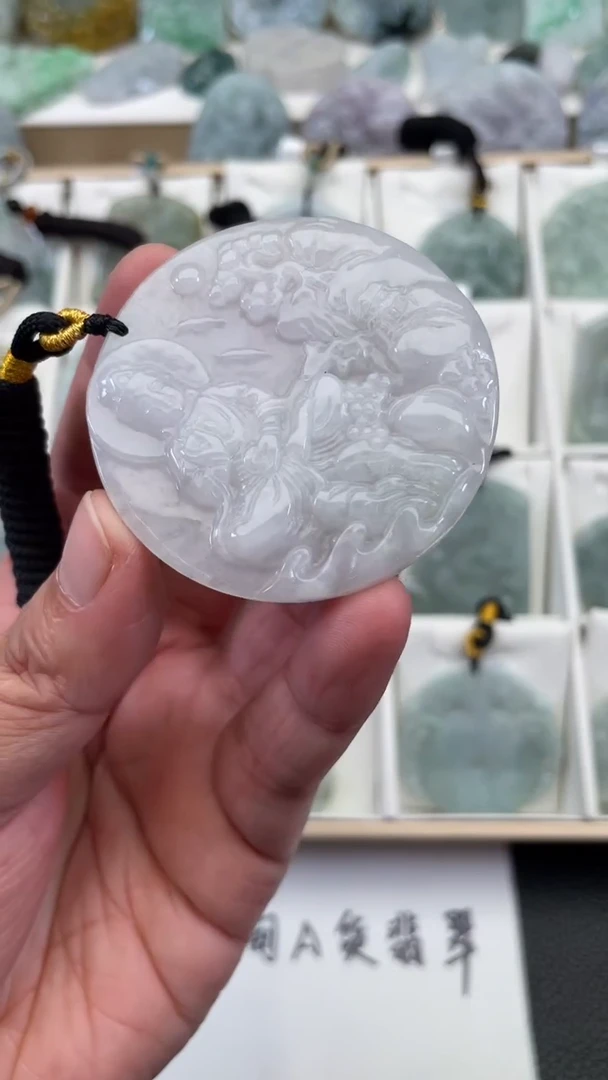 颈饰未镶嵌翡翠天然缅甸翡翠A货222