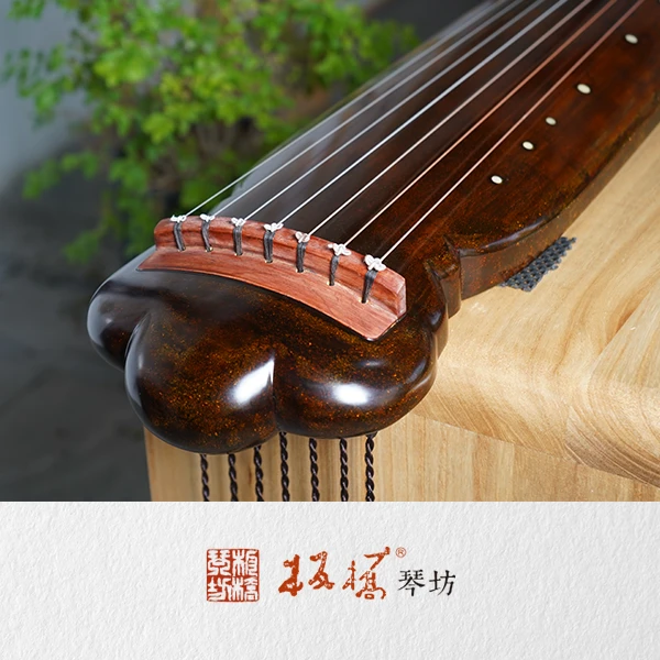 潘珠军亲斫梅花式古琴传世收藏手工生漆中国古典乐器