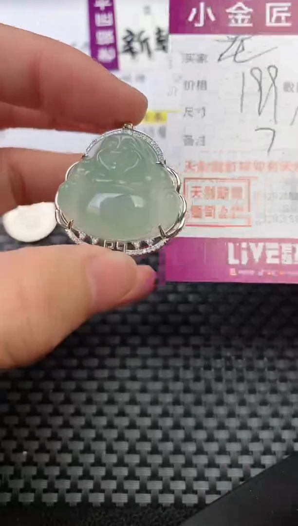 翡翠银S925镶嵌颈饰·