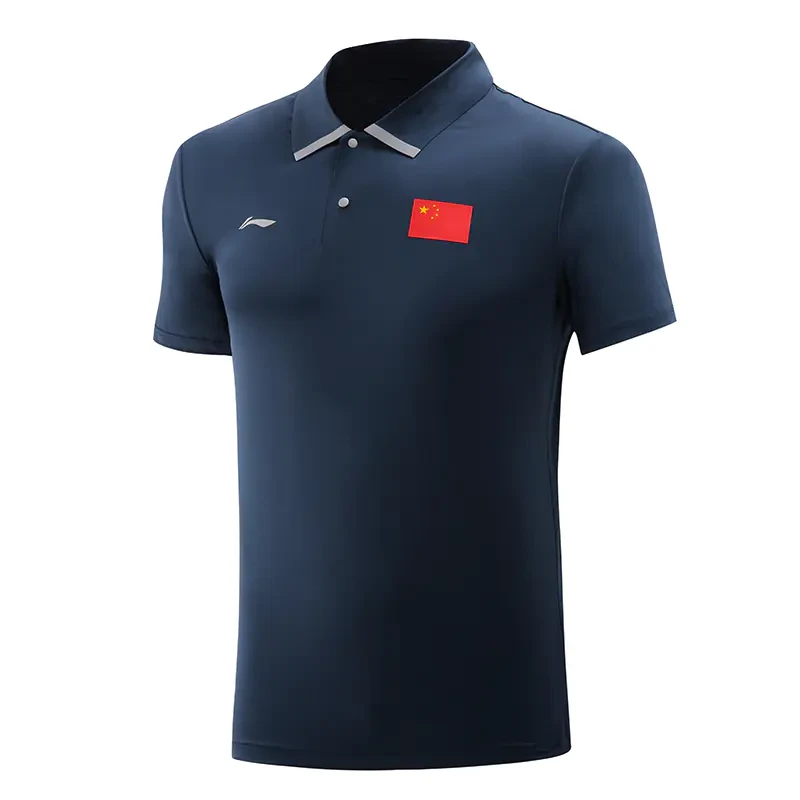 李宁乒乓球荣耀系列 赞助国家队夏季新款运动速干短袖POLO衫短袖