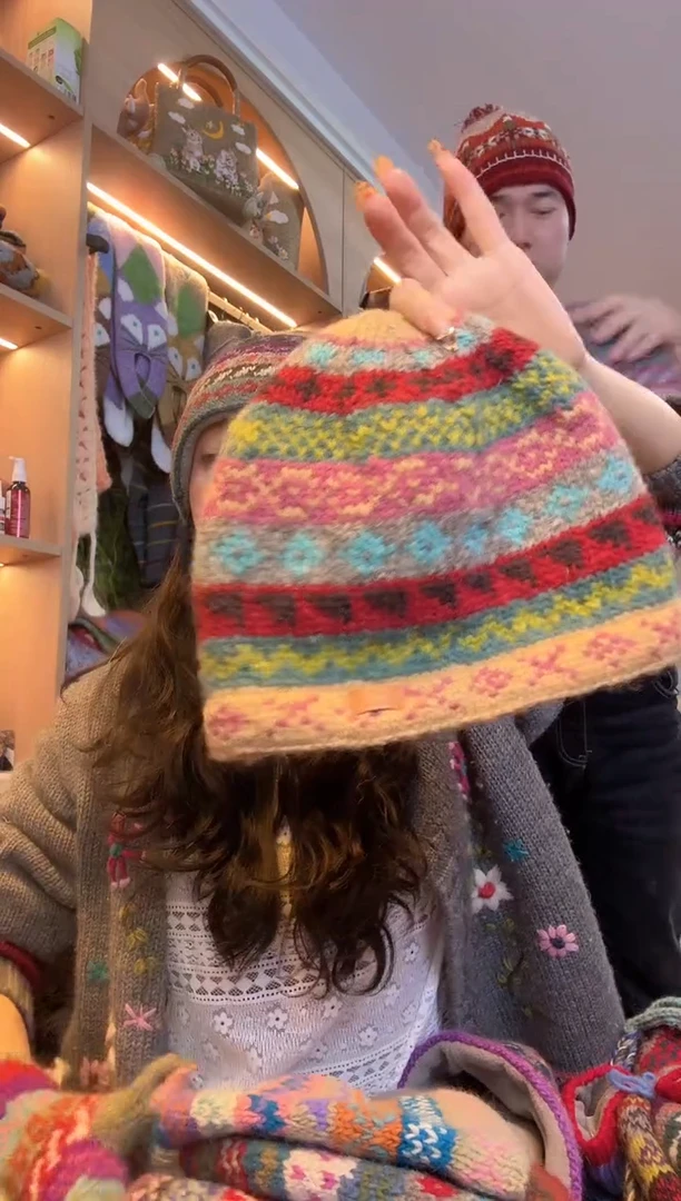 棉爱***下百羊毛手套B325