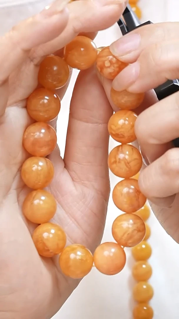 蜜蜡颈饰未镶嵌9691天然蜜蜡珠宝奇石全部保真