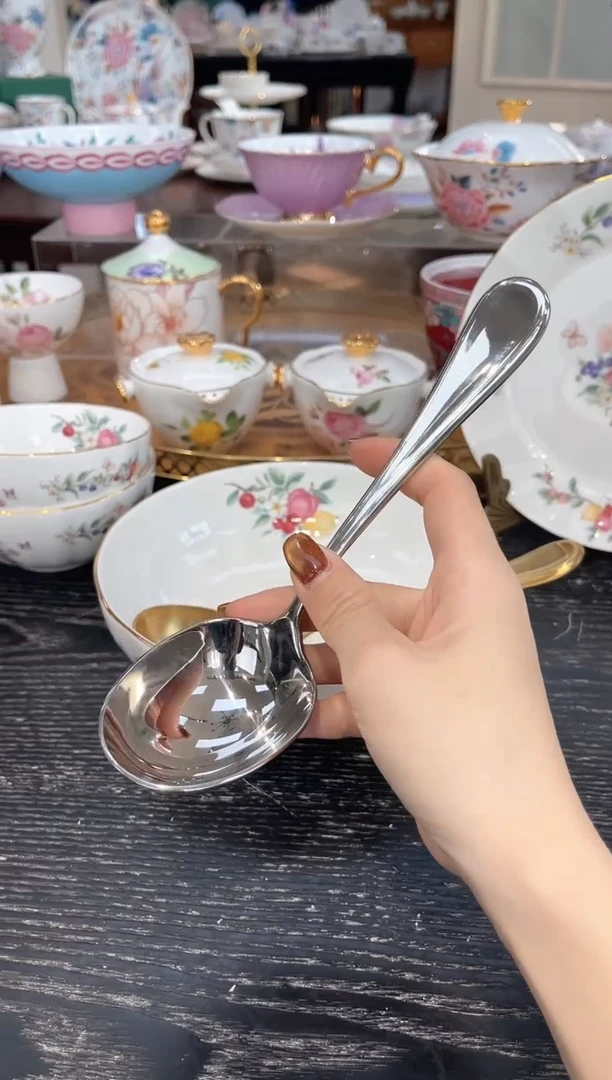 不锈钢嗦粉勺     银