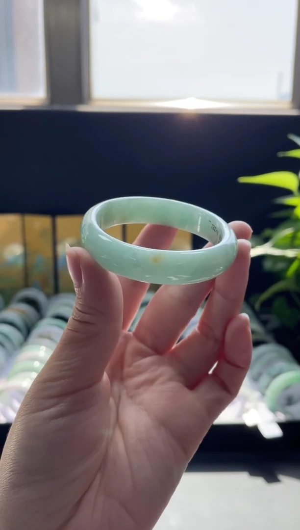 未镶嵌手镯翡翠天然缅甸A货翡翠手镯52-54圈口
