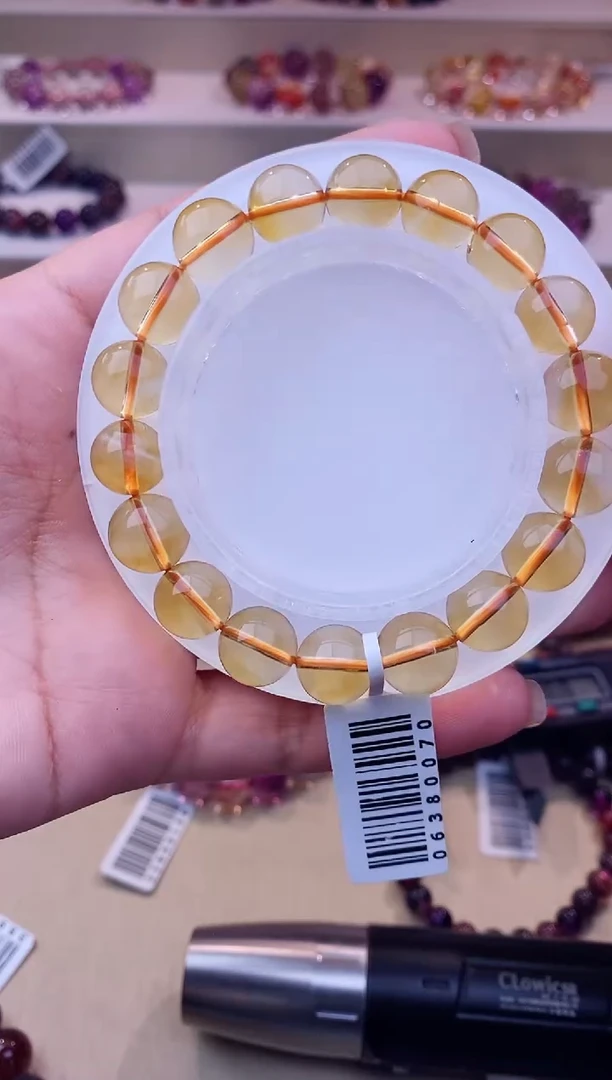 未镶嵌手链黄晶黄水晶10m+