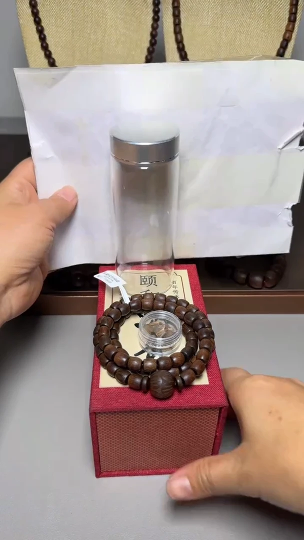【闪购商品】沉香手串富森红土0.8三圈桶珠
