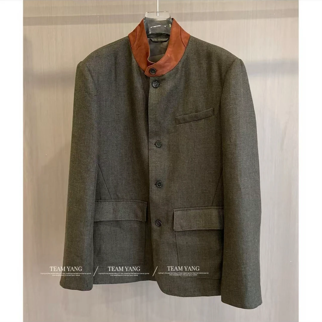Team Yang-新款纯亚麻老钱风外套 裁剪立体诺优翩雅早春4627