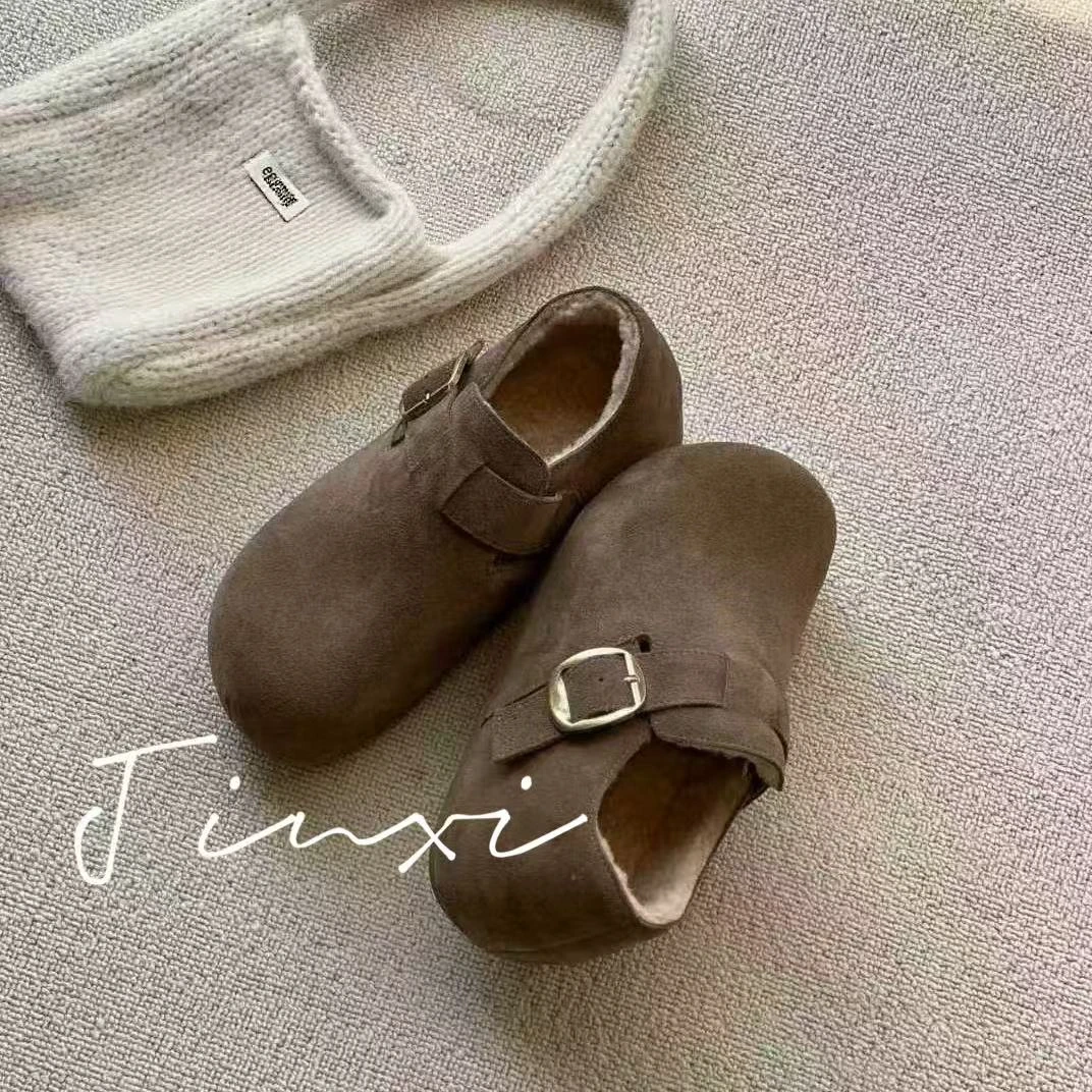 扣带软木厚底加厚秋冬保暖底厚5CM勃肯鞋-HGX2511012