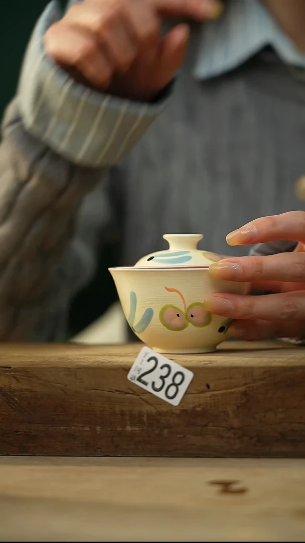 【闪购商品】瓷片苹果·叠叠乐盖碗/设计师 牧渔 款