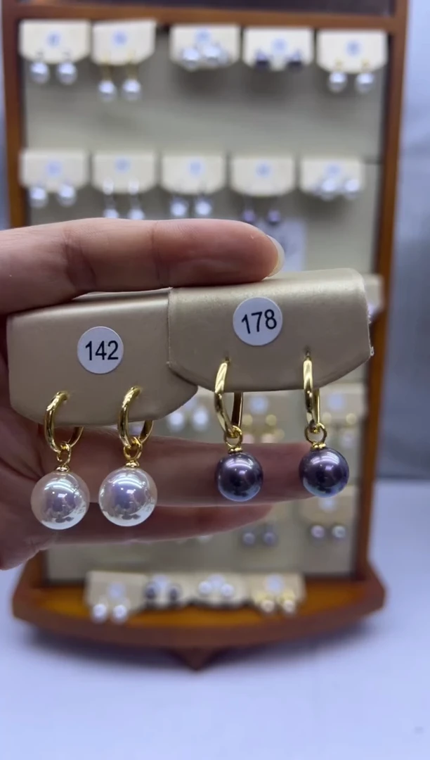 未镶嵌耳饰淡水珍珠178+142