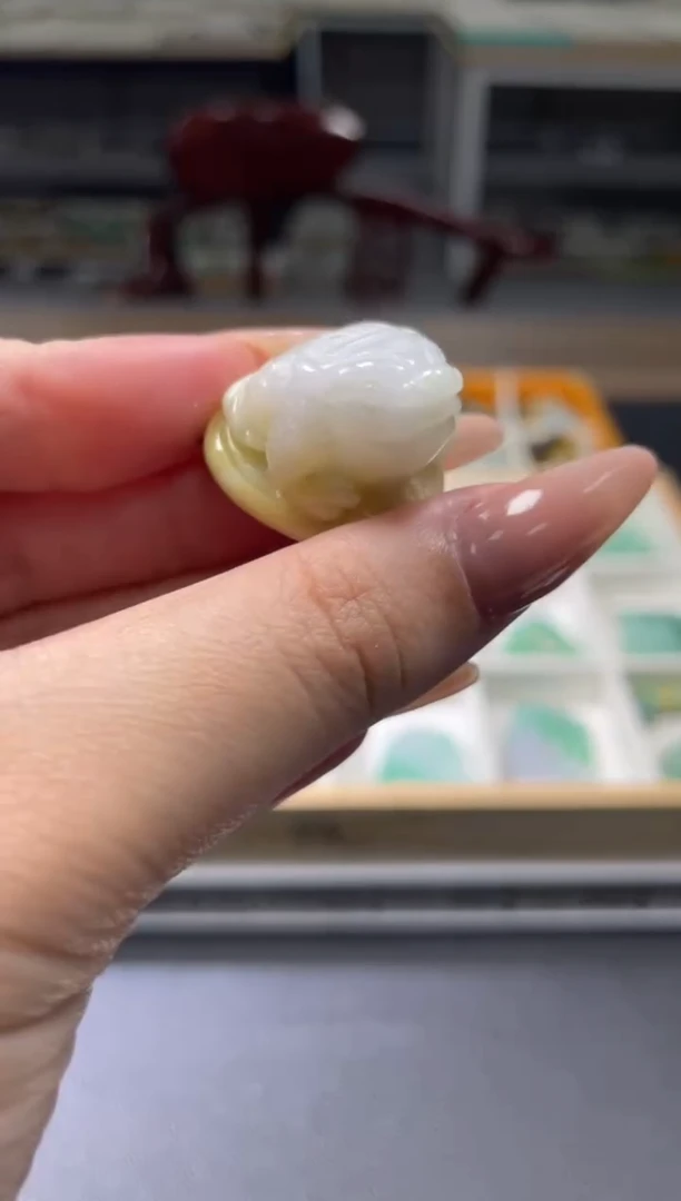 颈饰未镶嵌翡翠天然A货翡翠随机发一件25