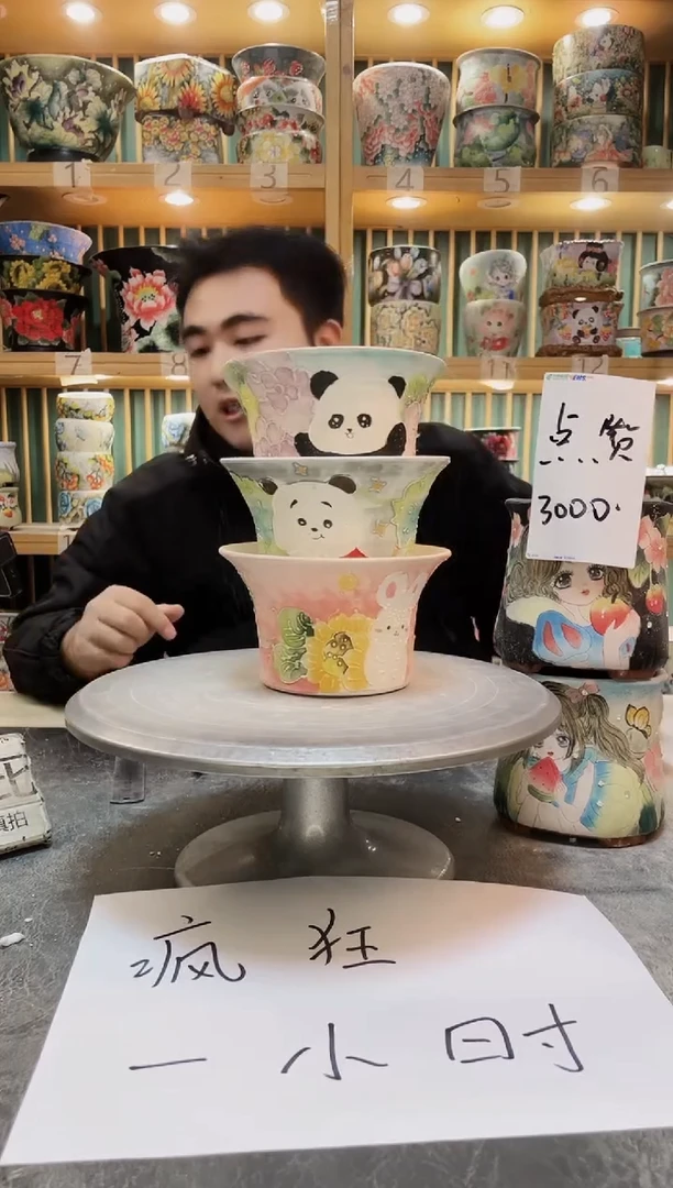 瓷片默认微瑕一物一拍1118-114-3个