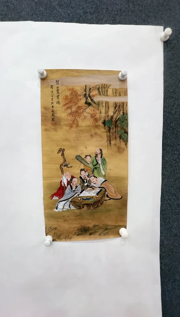 【闪购商品】国画1.27-冯高翔-四尺三开丝绢-57