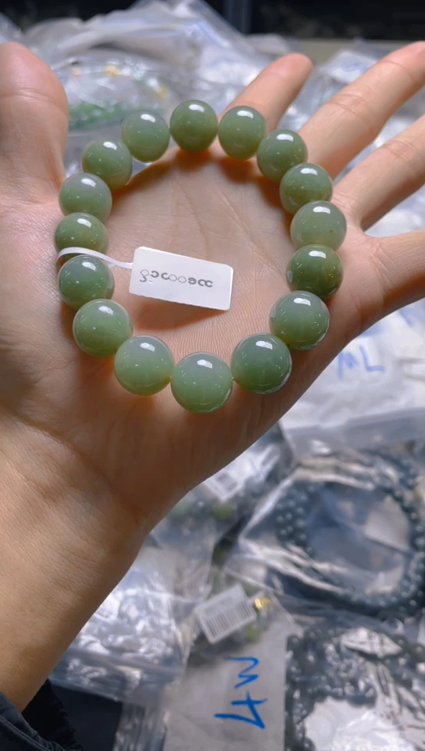 未镶嵌定制翡翠珠串