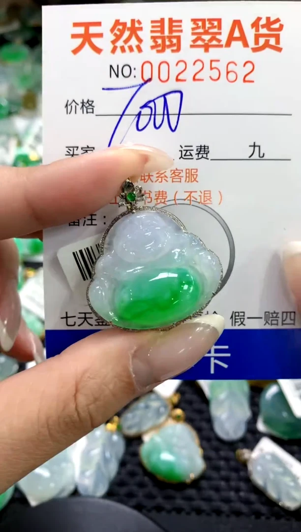 翡翠18K金镶嵌颈饰1111111111111111