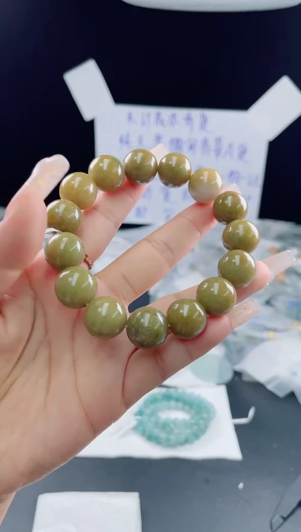 未镶嵌定制翡翠珠串