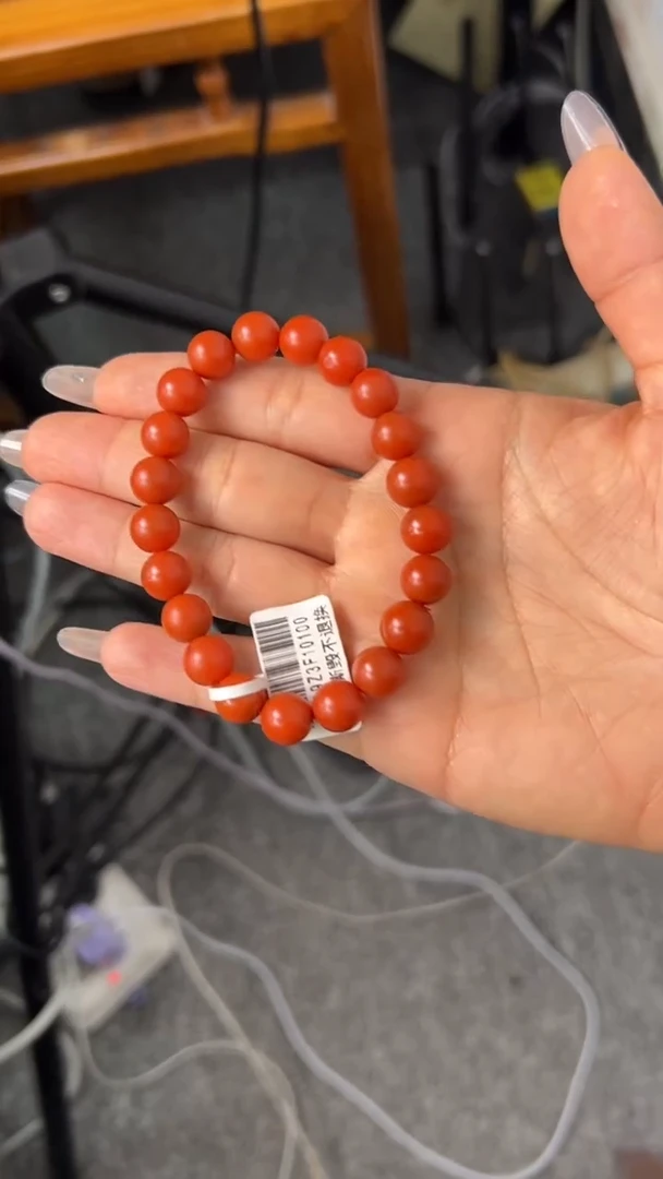 【闪购商品】南红玛瑙手串未镶嵌原矿无优化大水沟9mm左右单圈