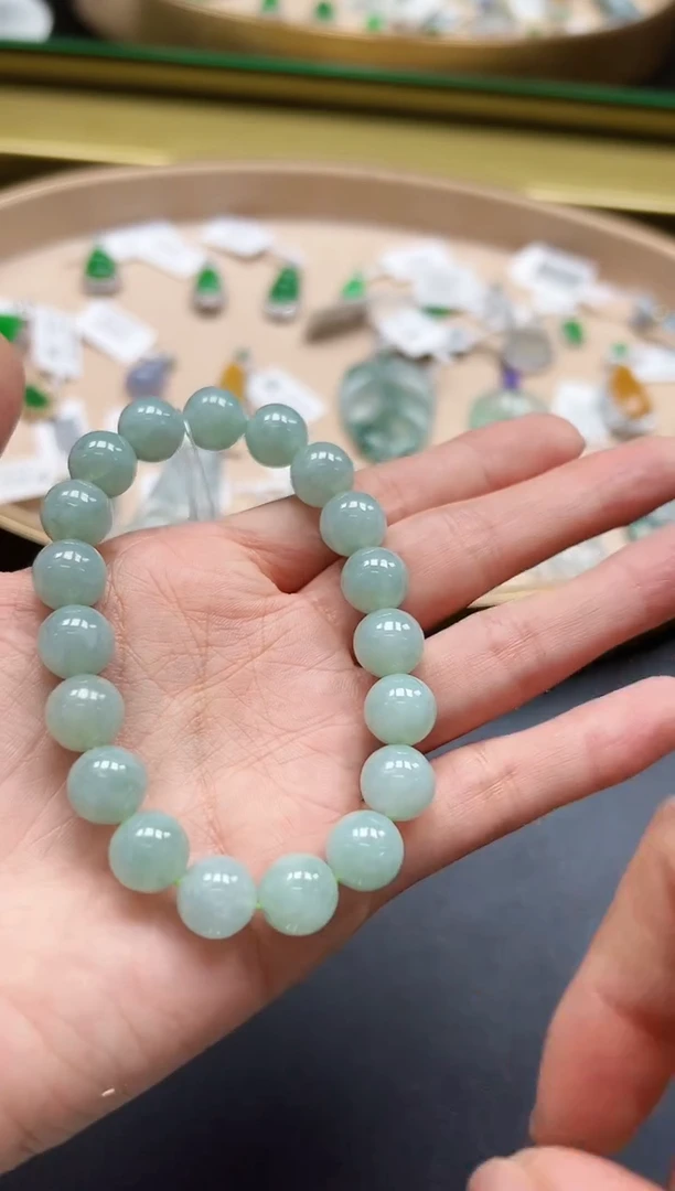 未镶嵌手串翡翠KFF0915-026 多样性发