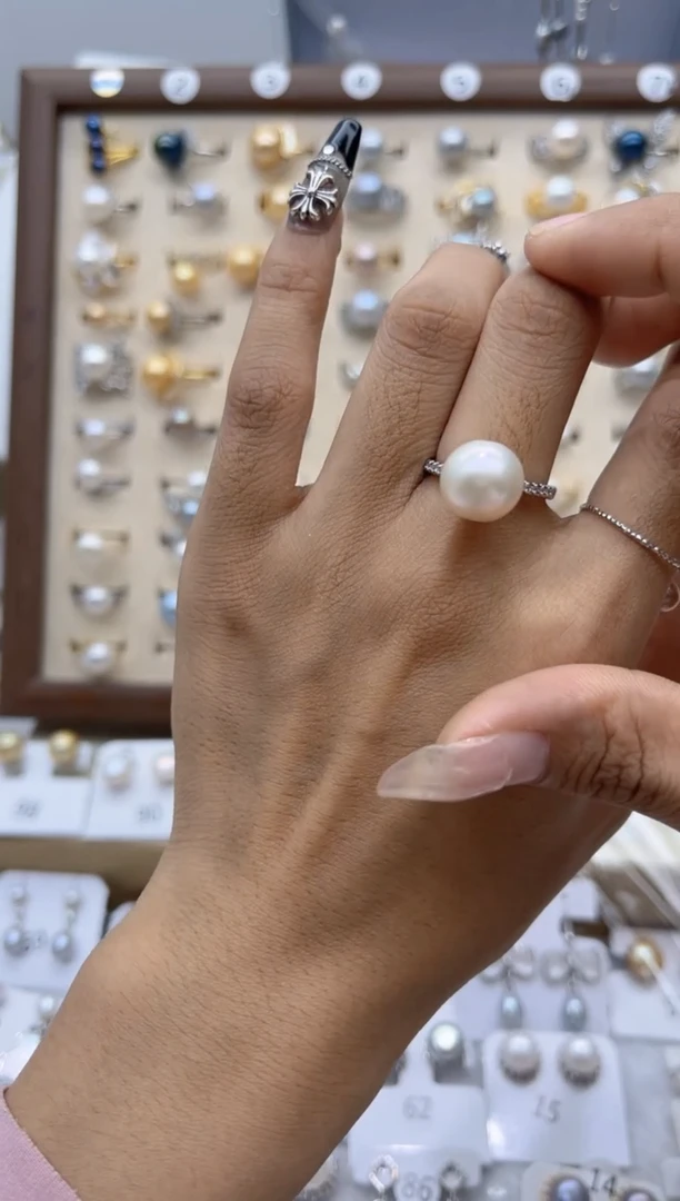 【闪购商品】淡水珍珠戒指合金99