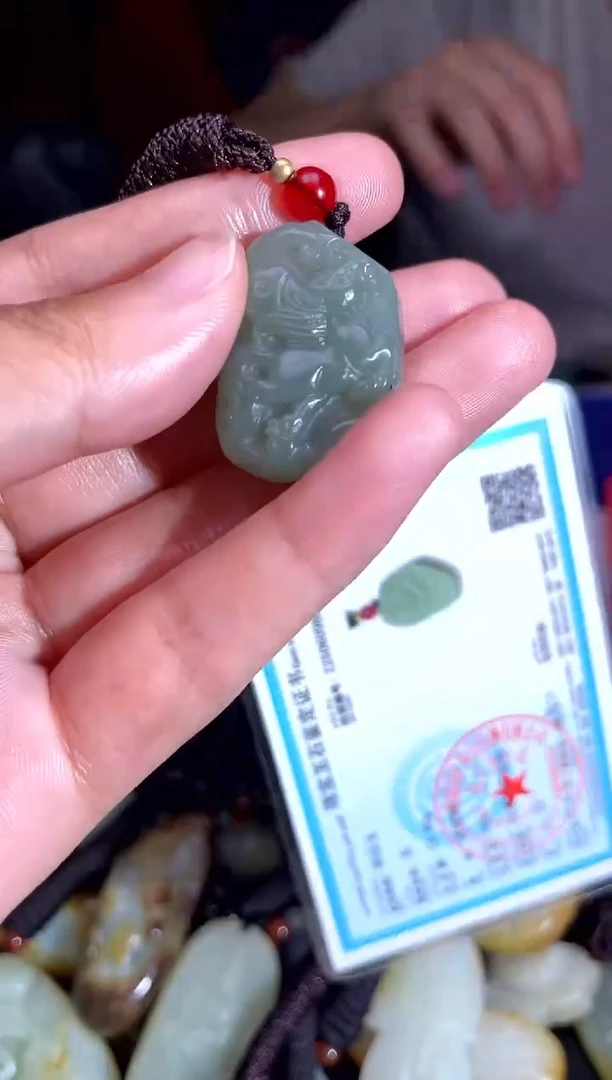 和田玉未镶嵌挂件1