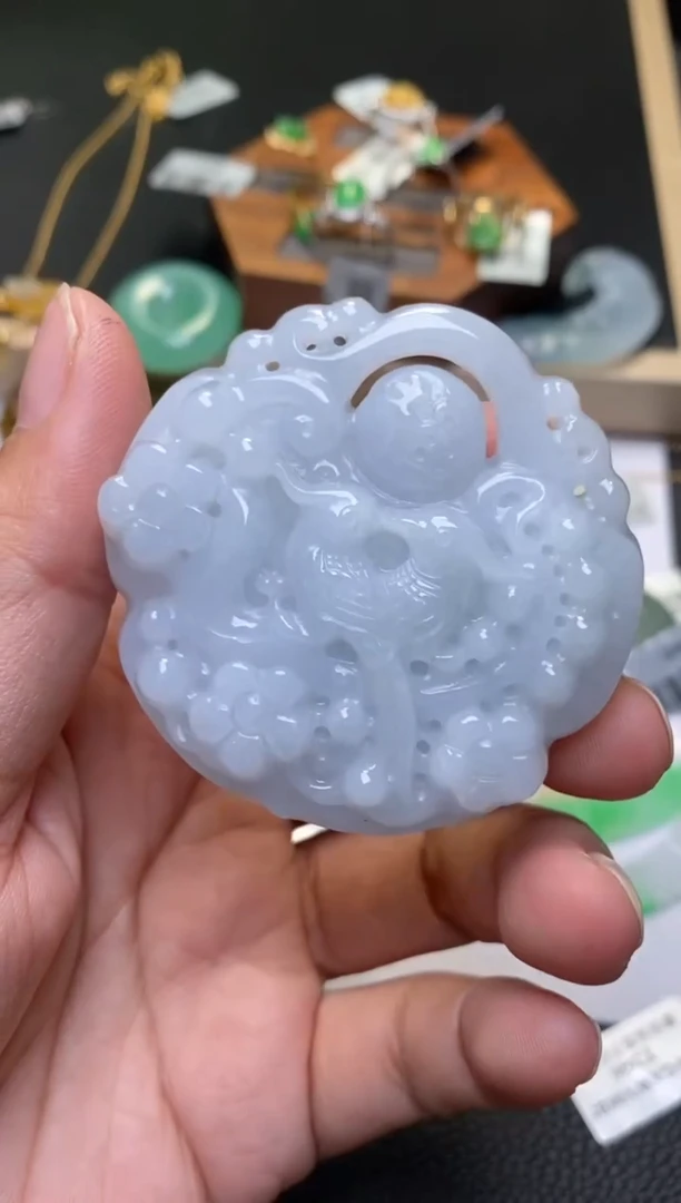颈饰未镶嵌翡翠净货26252
