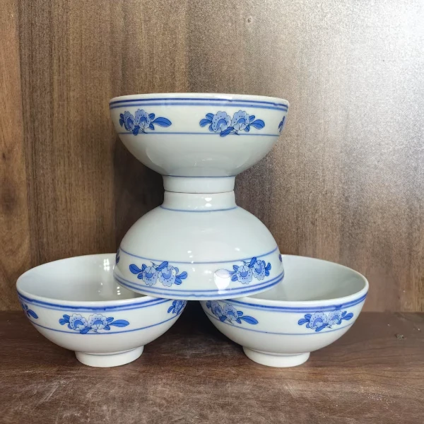 A207景德镇制陶瓷碗12厘米4件