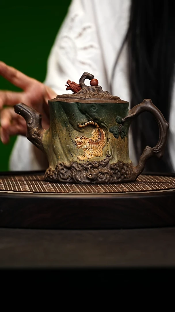 宜兴原矿高端紫砂 深井老紫泥500cc