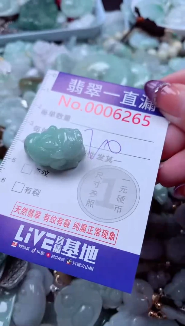 翡翠未镶嵌吊坠(不含链)6265