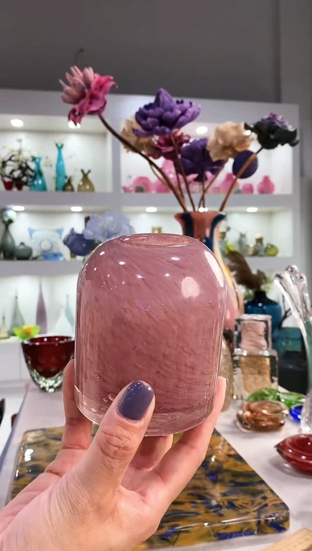 克**尔慕忆家手作琉璃花瓶微瑕