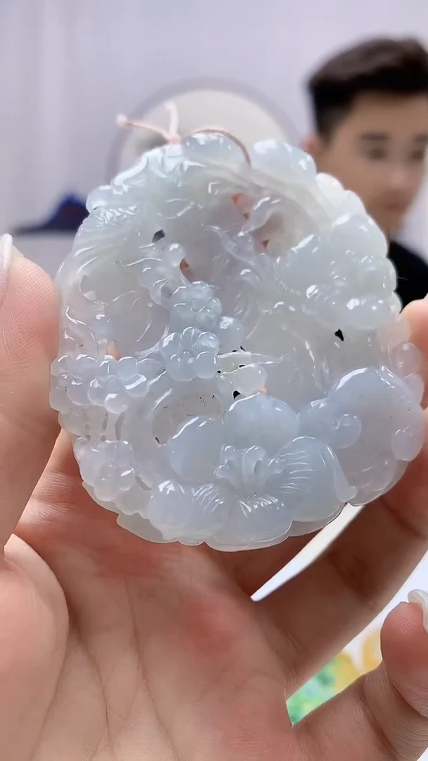 定制翡翠未镶嵌5161ms-毛货挂件21