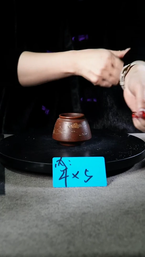 宜兴紫砂小花盆盆