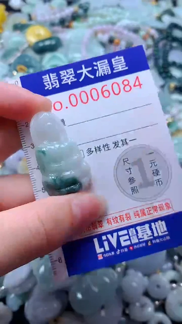 翡翠未镶嵌吊坠(不含链)6084