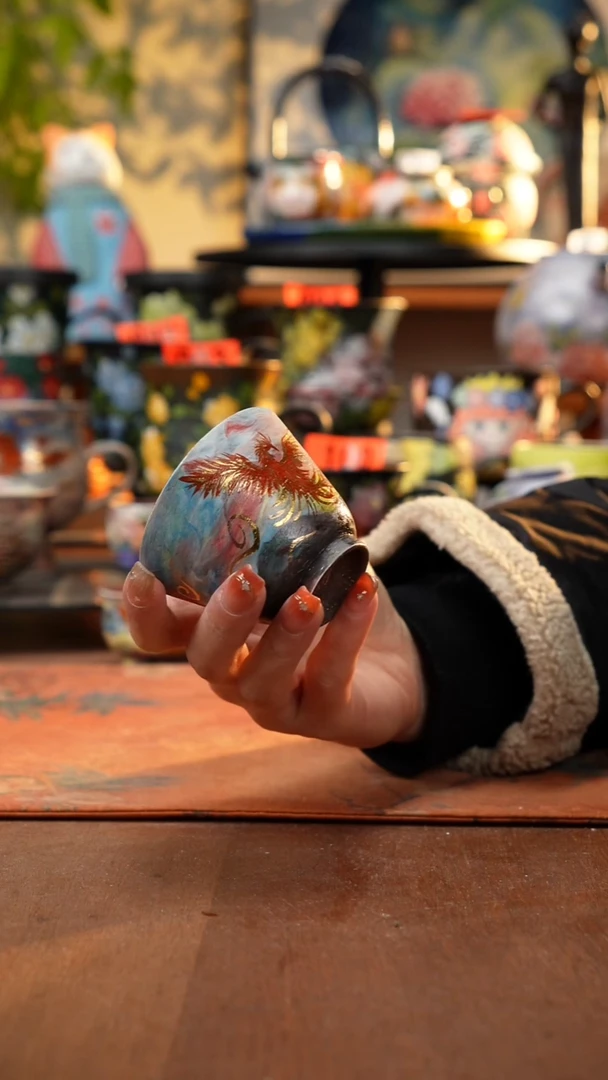 瓷片景德镇手工手绘867