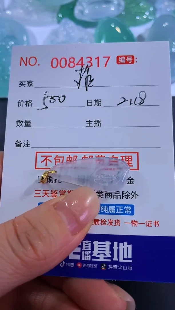 【闪购商品】翡翠颈饰未镶嵌菲