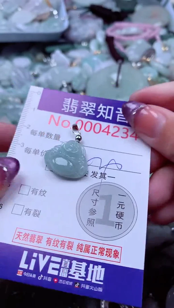 翡翠未镶嵌吊坠(不含链)4234