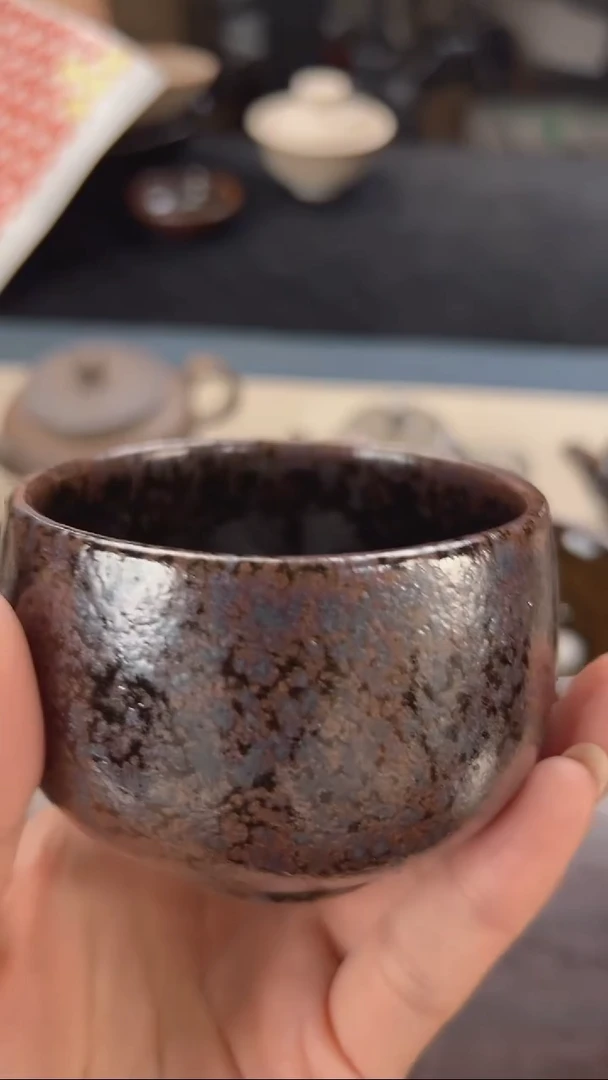 政窑 紫金色的禅定杯