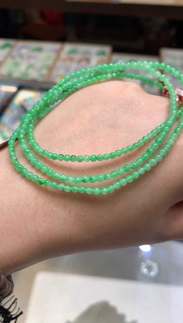 翡翠未镶嵌项链A788|3800