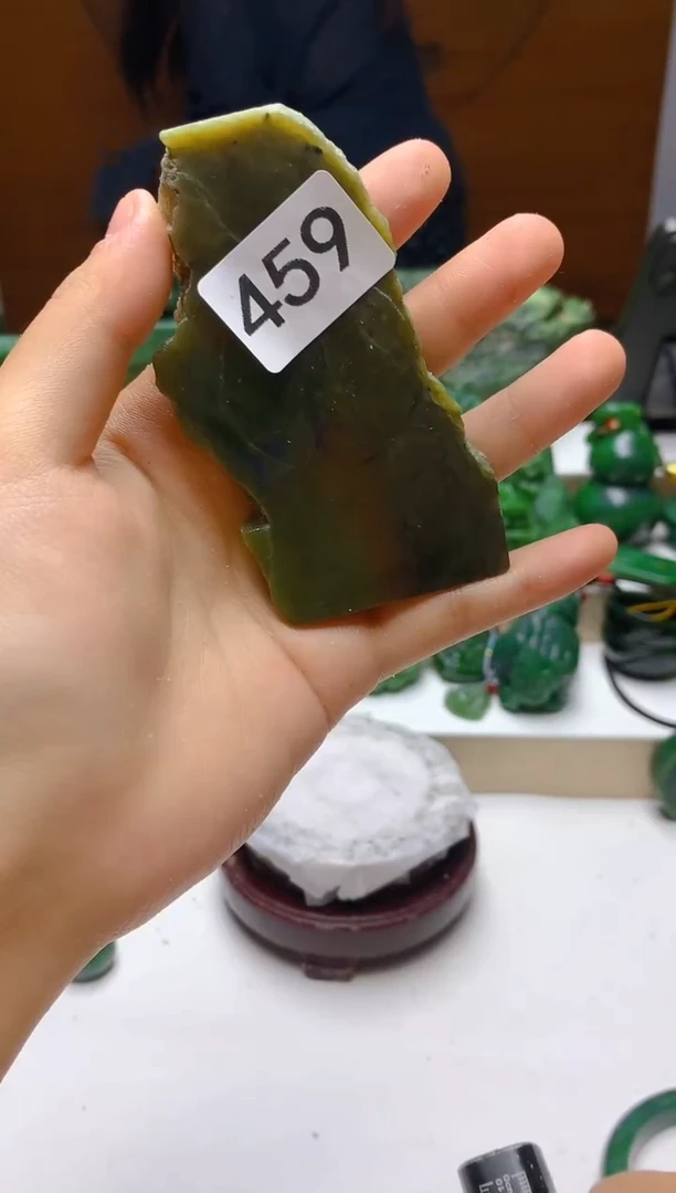 未镶嵌和田玉（碧玉）珠宝半成品飞**鸟459