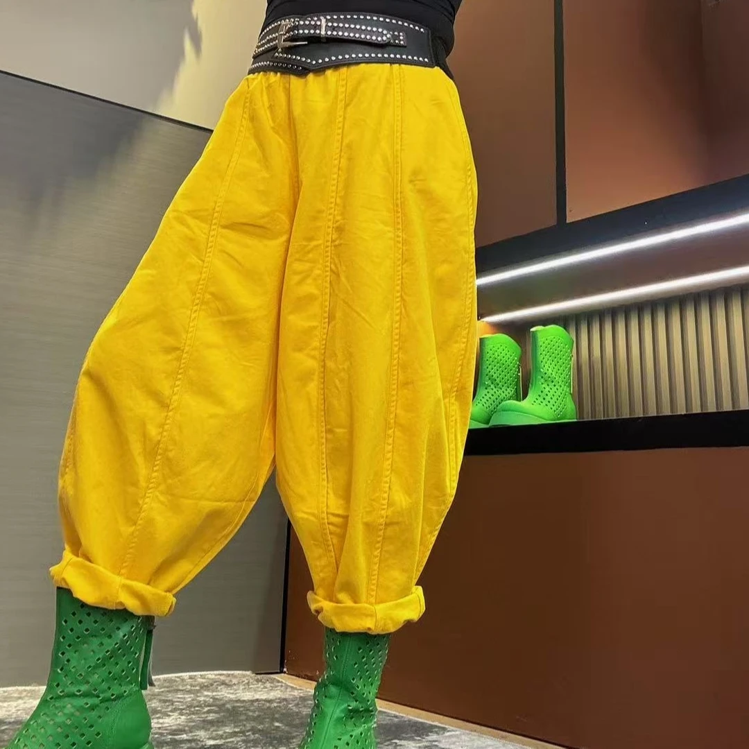 {欧洲站}梦姐同款时尚洗水牛仔裤