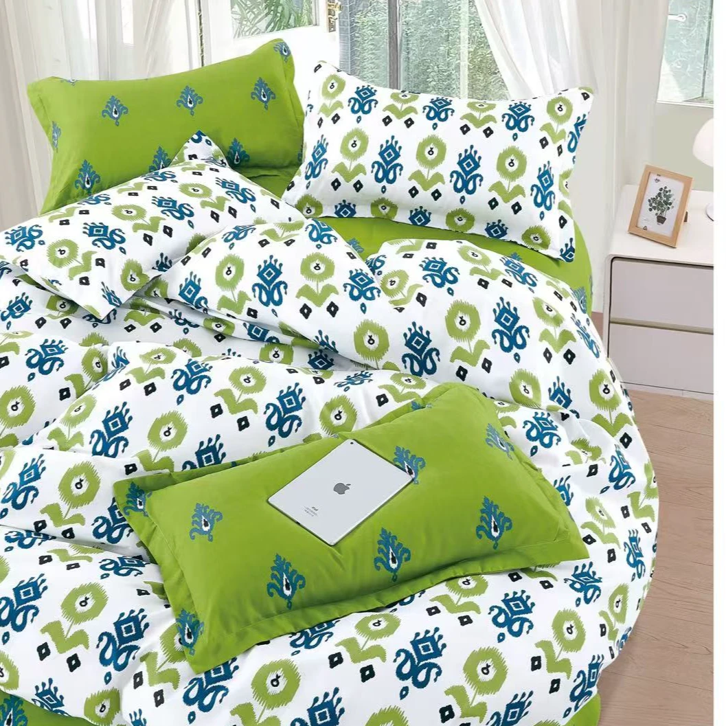 【新款民族风加厚四件套】艾德莱斯印花亲肤保暖四件套-新疆包邮！