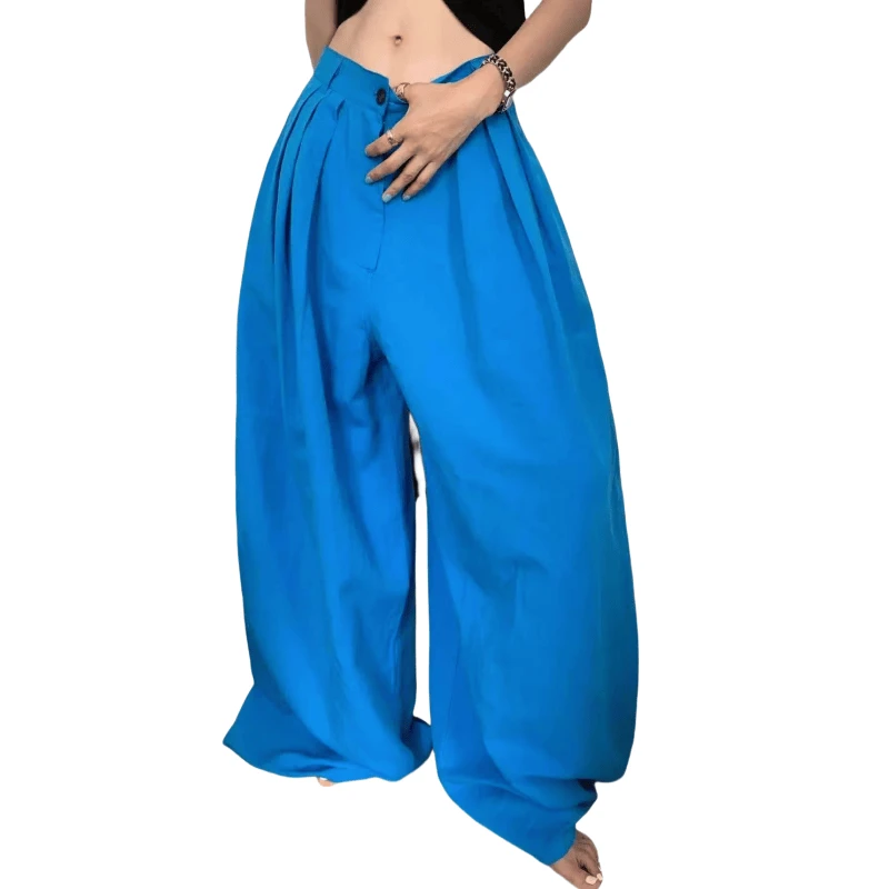 「主播推荐夏季新款」5319款阔腿拖地裤