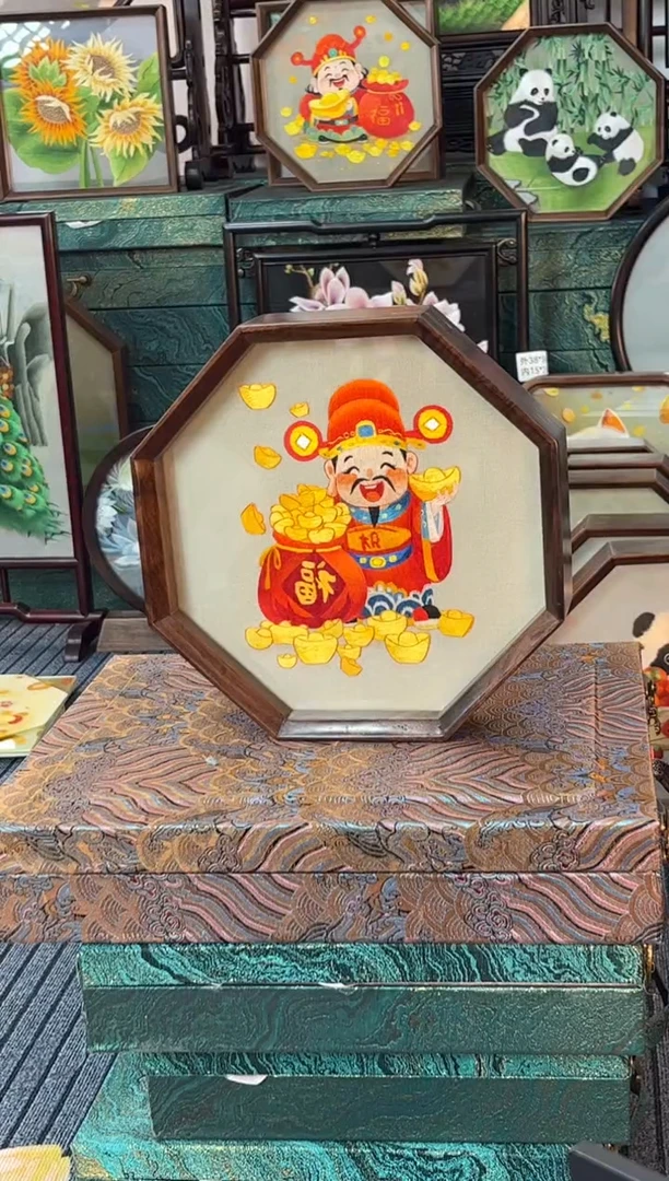 刺绣非遗双面绣摆台